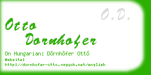 otto dornhofer business card